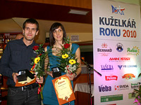 Kuželkáři roku 2010 Jan Kotyza a Lucka Vaverková (11. prosince 2010, Zastávka u Brna)